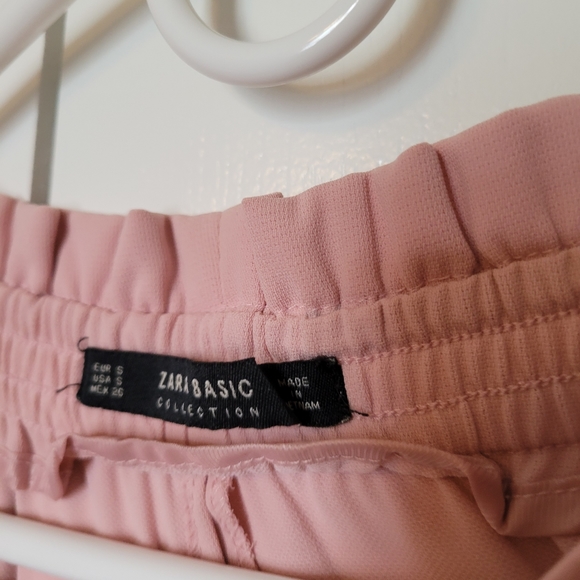Zara Wide legs pants, size Small, pink color - Picture 2 of 4